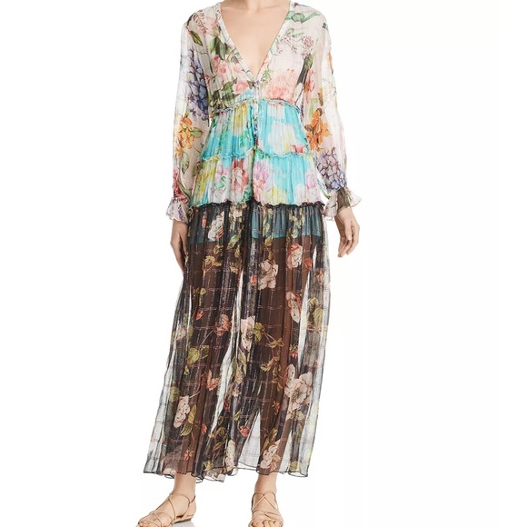 NEW Rococo Sand Trinity Maxi SUMMER DETAILED FLORAL Dress SIZE XS STUNNING DEESS - Picture 4 of 5